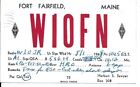QSL   1948 Fort Fairfield Maine  radio card