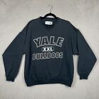 VTG Yale Sweatshirt Mens L Blue Bulldogs Gear For Sports Big Cotton Crewneck