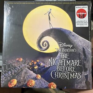 New ListingNIGHTMARE BEFORE CHRISTMAS - Soundtrack Target Exclusive Yellow Purple Vinyl LP