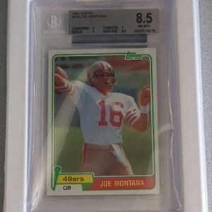 1981 Topps Joe Montana RC #216 BGS 8.5 🔥 49ers SuperBowl MVP HOF Legend! MVP!