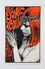 Frank Kozik 1987 Sonic Youth Cave Club Austin Texas Art Poster Signed