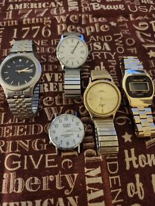 Vintage lot of watches men vintage (Parts/Repairs)