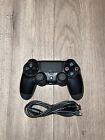 Sony PlayStation 4 [CUH-ZCT1U] PS4 DualShock 4 Jet Black Controller -Tested!