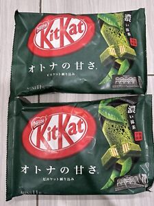 2 Bags - Japanese Kit Kat Matcha Green Tea Mini KitKat Mimi Chocolate Bar Import