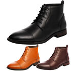 Men Dress Ankle Boots Soft Pu Upper Lace Up Oxford Boots Shoes