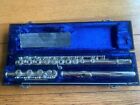 Vintage sterling silver Emerson ELD open hole flute, with B foot