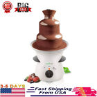 New Listing16-oz 3 Tier Electric Countertop Fondue Maker Fountain Chocolate Melter Machine