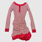Vintage Betsey Johnson Vintage Dress Punk Striped Red White Womens Petite Size P