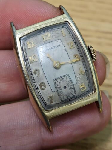Hamilton 1935  Manual Wind 14K Gold Filled Watch Parts Or Repair NOT Running