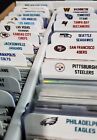 (32) TALL Sports Card Dividers with 32 FREE NFL Team Logos Label Set