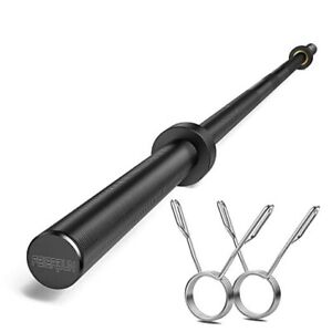 Olympic Barbell EZ Curl Bar 47in/4ft/5ft/6ft/7ft for Weightlifting, H)46lbs