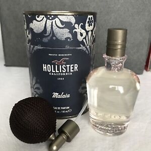 Hollister Malaia Perfume 2oz-60ml Round Box Collectors Vintage 2012 Formula RARE
