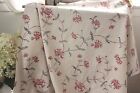 Fabric Antique French curtain panel 19th C. make w/ 18th century style 2 yards