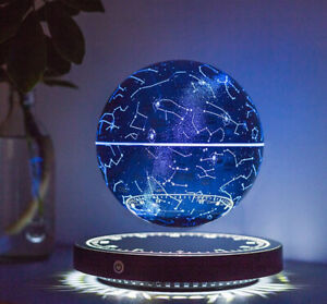 Magnetic Levitation Floating Starry Sky Sphere w/LED Light For Desktop Rotatable