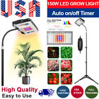 New ListingDimmable 150W LED Grow Light Lamp for Indoor Plants, with Stand, Full Spectrum