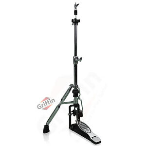 GRIFFIN 2 Leg Hi-Hat Stand - Percussion No Leg High Hat Pedal Cymbal Drum Mount