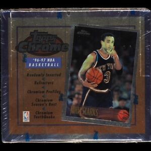 1996 Topps Chrome Basketball Factory-Sealed Hobby Box 20pks – Kobe Refractor RC?