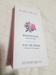 Crabtree & Evelyn Rosewater Hand Therapy-Full Size 100g/3.5 oz-New In Box