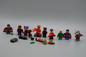 LEGO DC Minifigure Lot Superman Dead Shot Harley Quinn Flash Barbara +parts