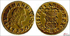 Spain - fernando VI 1/2 escudo 1759 Madrid J 1,70 Gr. Gold MBC / VF 258