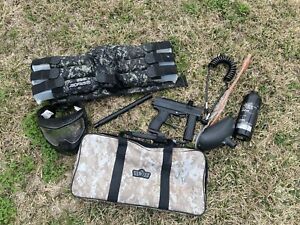 Spyder MR1 Paintball Gear Bundle w/ Mask, Carrying Case & More TESTED & WORKS