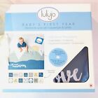 lulujo Personalized Baby's First Year I Will Move Mountains Blue Growth Blanket