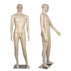 Full Body Male Mannequin Realistic Display Head Turns Dress Form w/ Base