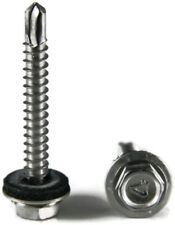#12 Metal Roof Siding Screw Stainless Steel Roofing Screws w/EPDM Washer QTY 100