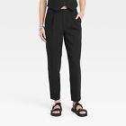 Women's High-Rise Tailored Trousers - A New Day Black 8