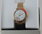 NEW AUTHENTIC FOSSIL CARLIE ROSE GOLD HYBRID SMARTWATCH MESH WOMEN FTW5060 WATCH
