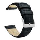 Black Alligator Grain Leather Watch Band Watch Band