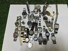 Watch Lot 30 Watches Untested/parts. Bulova, helbros,timex, Seiko, Citizen