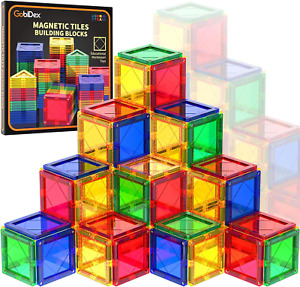 Magnetic Tiles Building Toys Montessori Preschool Toys Gifts for Kids Boys Girls