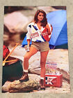 1992 Lone Star Beer - Camping Lady Poster - Original NOS￼