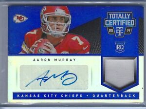 New Listing2014 AARON MURRAY PANINI TOTALLY CERTIFIED ROOKIE RC BLUE PATCH RELIC AUTO 10/10