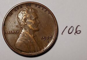 1927-S Lincoln Wheat Cent       #106