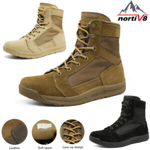 Men's Military Tactical Lightweight Combat Boots Army Hiking Work Jungle Shoes