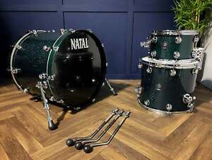 Natal Cafe Racer Drum Kit 3-Piece / British Racing Green / 22