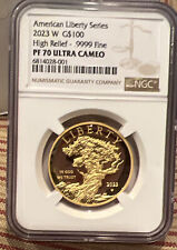 2023 W $100 Gold American Liberty High Relief NGC PF70 ULTRA CAMEO LOW POP