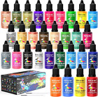 Airbrush Paint Set - 30 Colors Ready to Spray Airbrush Kit with 2 Cleaning Brush