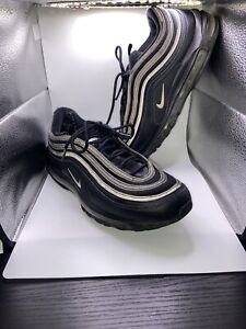 Size 12 - Nike Air Max 97 Black Anthracite Terry Cloth Used No Box Free Shipping