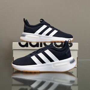 Adidas Racer TR21 Kids School Shoes Sneakers Athletic Navy White #261