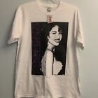 Spencers Selena Quintanilla Womens White Casual T-shirt Short Sleeves Size Large