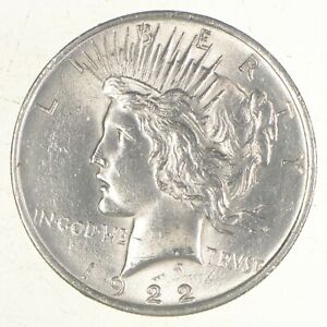 Choice AU/UNC 1922 Peace US Silver Dollar - 90% Silver - Philadelphia Minted