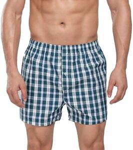 Men's Woven Boxer Shorts 3 pair underwear sm-md-lg-xl-2x-3x-4x-5x Cotton