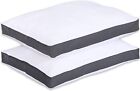 Bed Pillows Set Of 2 Stomach & Back Sleeper Gusseted Head Neck Support 18x26