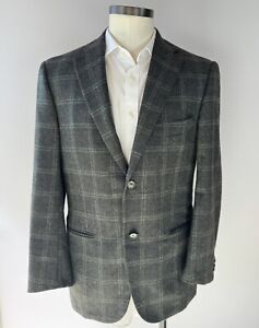 Isaia Grey And Green Plaid Wool Base “S” Sportcoat US 40