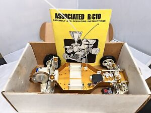 Vintage RC10 With Box and Manual Team Associated Gold Pan AE