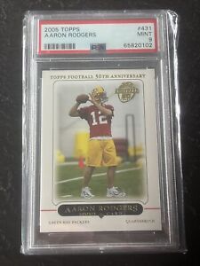 Aaron Rodgers Rookie 2005 Topps 50th Anniversary PSA 9 No. 431