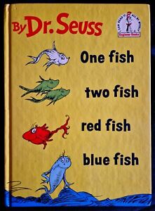 One Fish Two Fish Red Fish Blue Fish by Dr. Seuss First Edition 1960